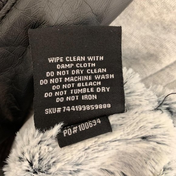 Jou Jou Juniors Hooded Faux-Leather Moto Jacket XL - Picture 9 of 10